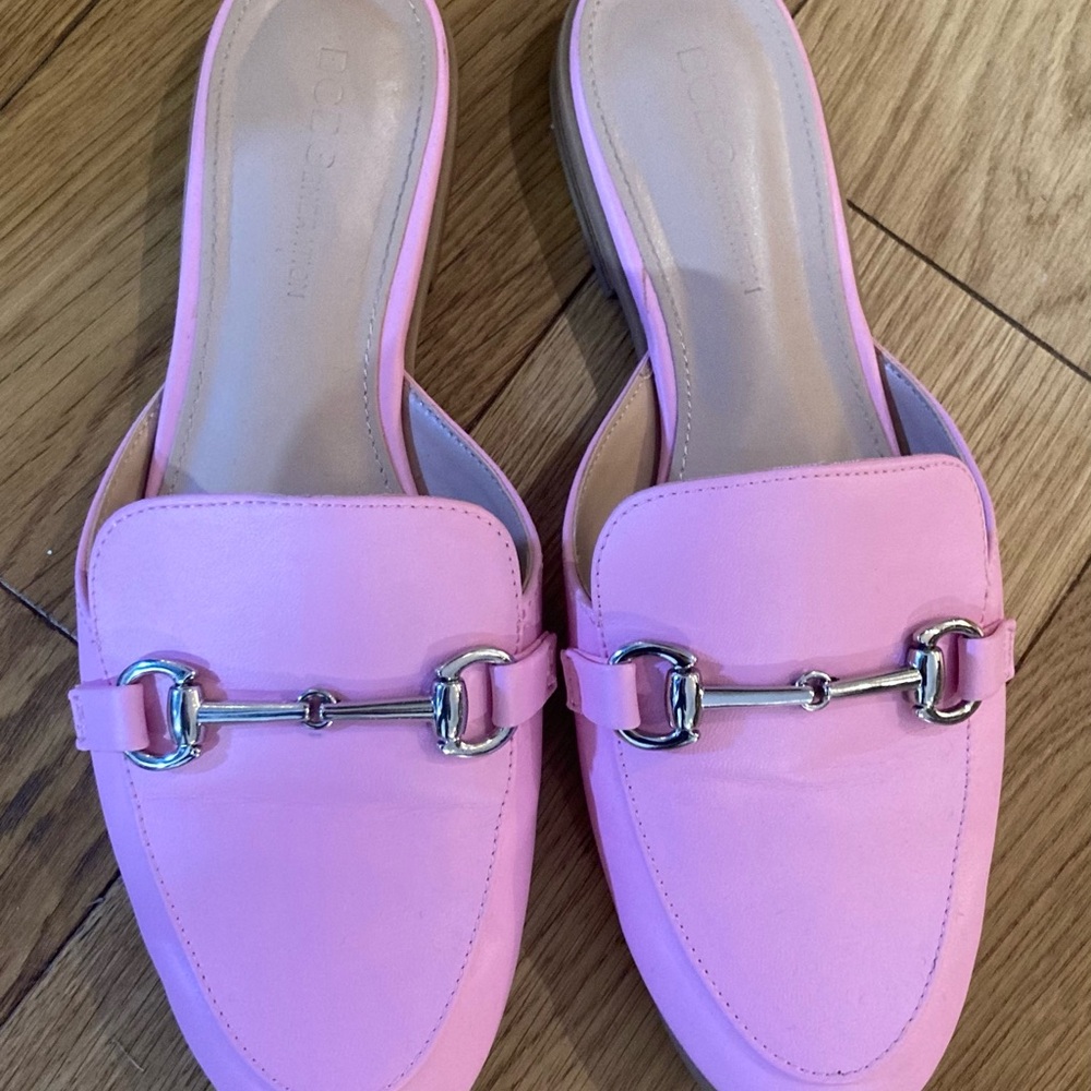 BCBG Zorie Bit Mules Gorgeous Pink Size 6.5